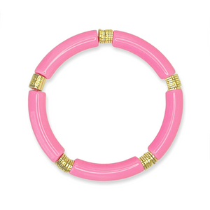 Thin Barbie Pink Crown Bracelet