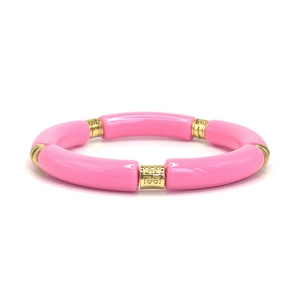 Thin Barbie Pink Crown Bracelet