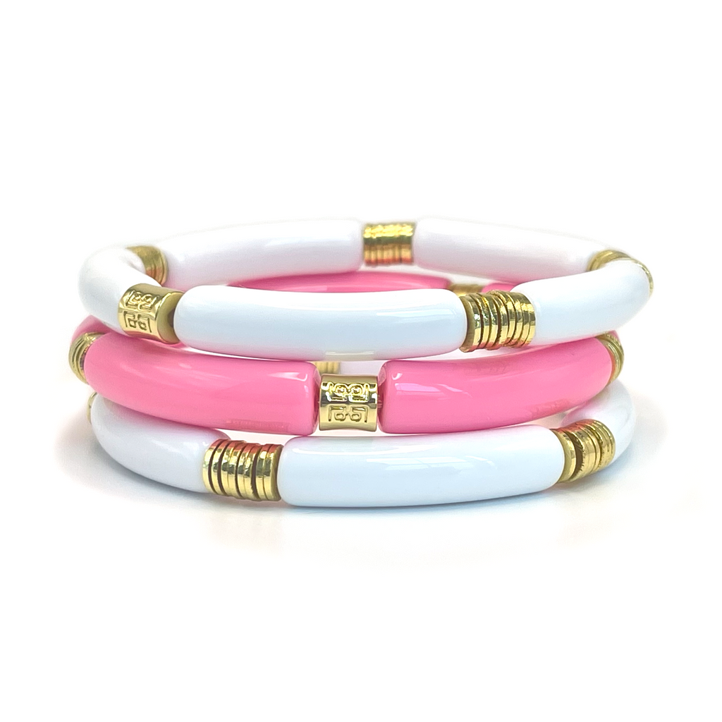 Thin Barbie Pink Crown Bracelet