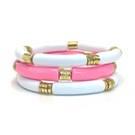 Thin Barbie Pink Crown Bracelet
